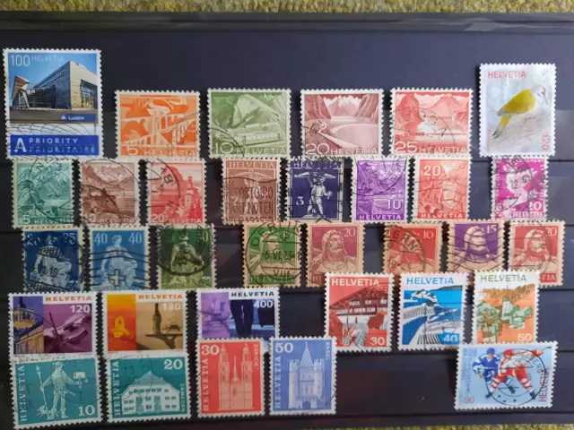 Briefmarken Schweiz gestempelt kl. Lot