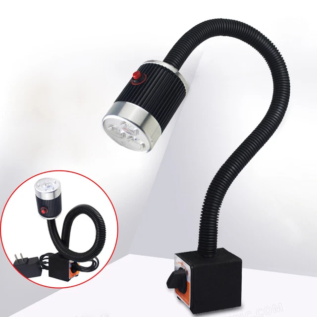 LED Lathe Lamp Magnetic Base Flexible Working Light For CNC Milling Machine 6W