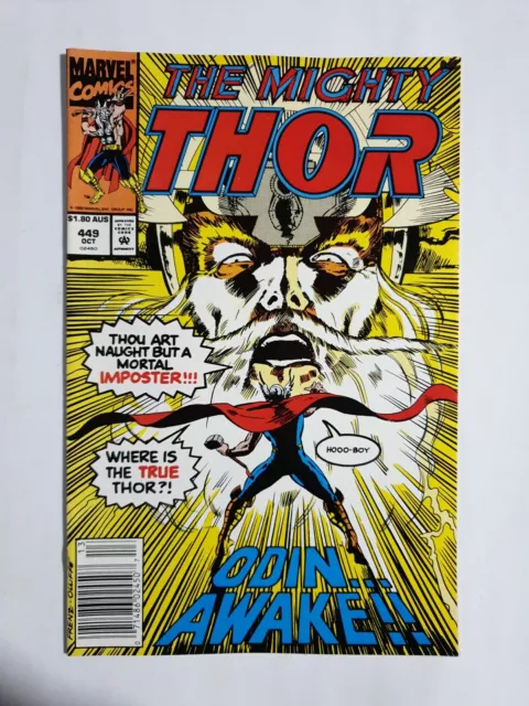 THE MIGHTY THOR COMIC BOOK - Vol.1 No.449 October 1992 MARVEL COMICS