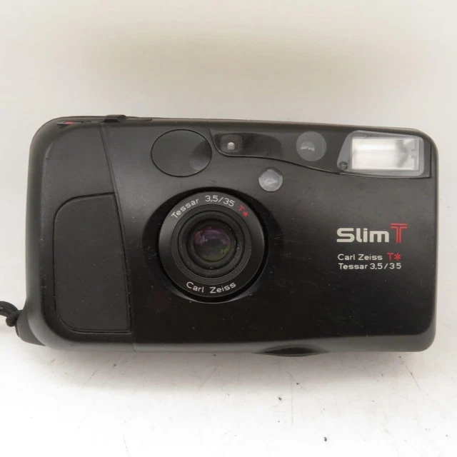 ▶️ KYOCERA SLIM T Yashica T4 Black 35mm Compact Film Camera