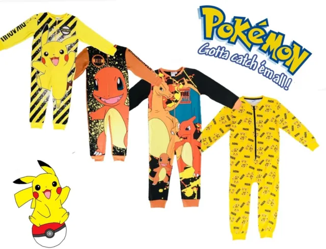 Tuta da notte Pokemon 1Onesie Pile Pikachu Charmander Ragazzi Abbigliamento 5-12 Anni 2