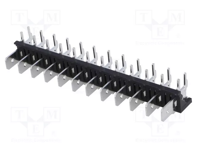 Connecteurs: Barre de Contact Tht 250V 6,3mm Avec 90° Angle XY256R-A (7.62)