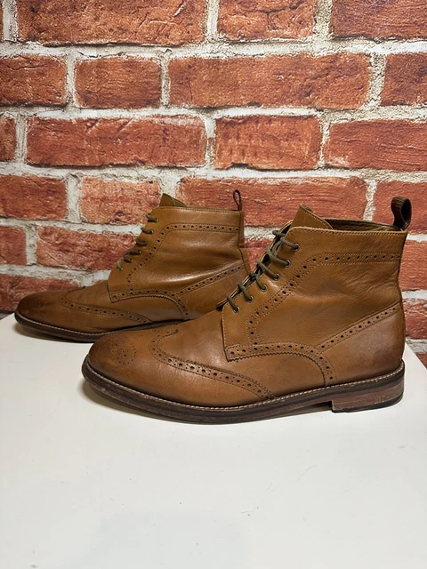 BERTIE BROGUE BROWN All Leather Soles Brogues Mens Dress Boots UK 10 Eu 44 Shoes 19.99 PicClick UK