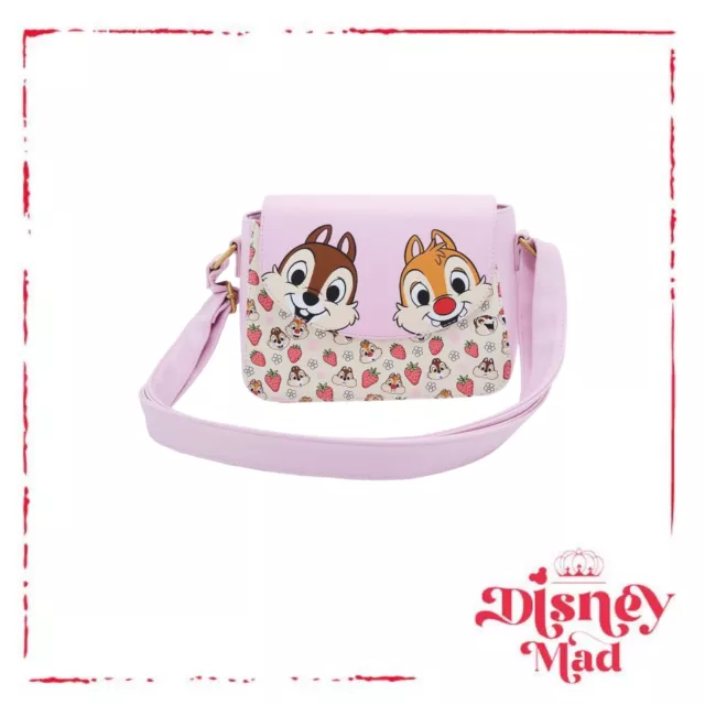 Loungefly Disney Chip 'N' Dale Strawberries Crossbody Bag