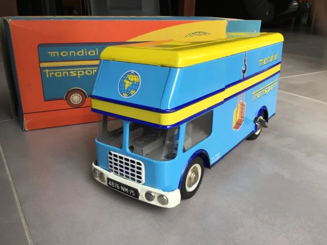 JOUSTRA 606 RARE CAMION MONDIAL TRANSPORT FONCTIONNEL BOITE TRES BON ETAT mp A10