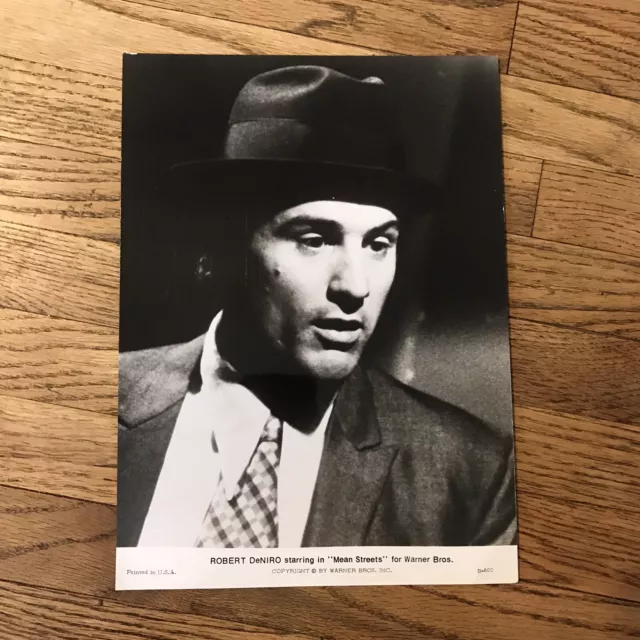 Mean Streets Movie Press Photos Robert Deniro 8x10 B&W