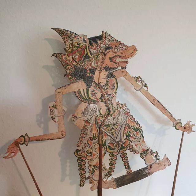 Wayang Kulit alte Schattenfigur Indonesien Asien Java antik Schatten-Figur (3)