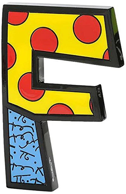 ROMERO BRITTO POP Art Alphabet Letter F EUR 26,60 - PicClick FR