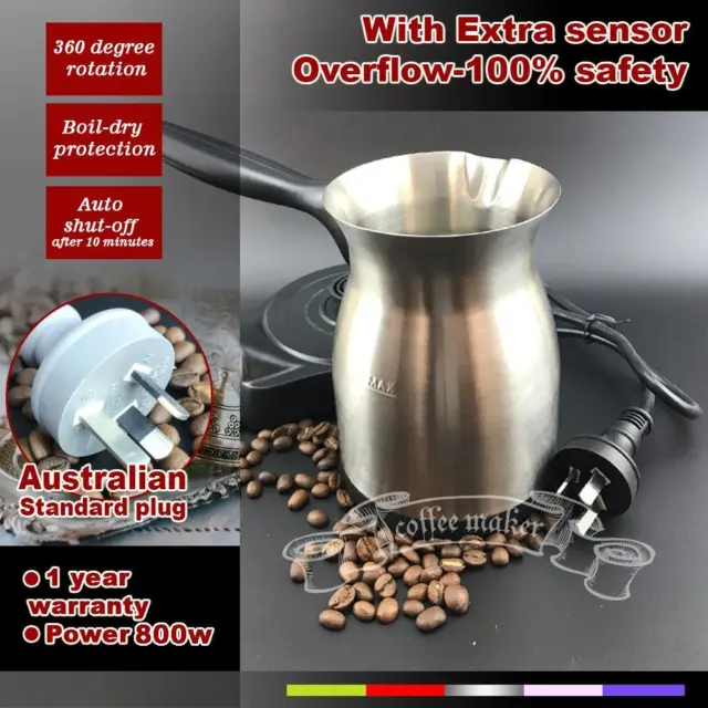 Electric Turkish coffee maker with Sensor Coffee Nevery Spilling Out 200ml
