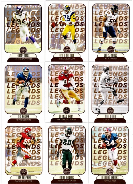 2021 Panini Legacy Football Legends Cards