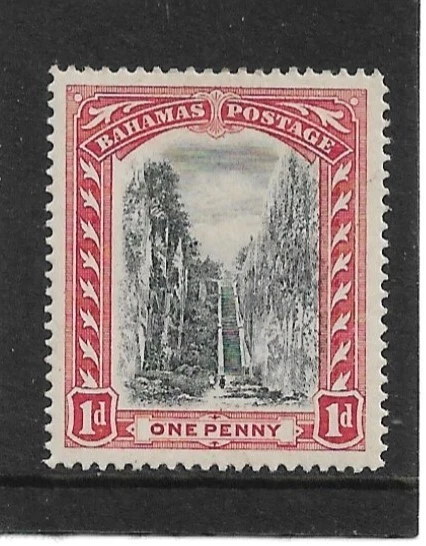 BAHAMAS 1901 1d SG 58 WMK CROWN CC MH Cat £15