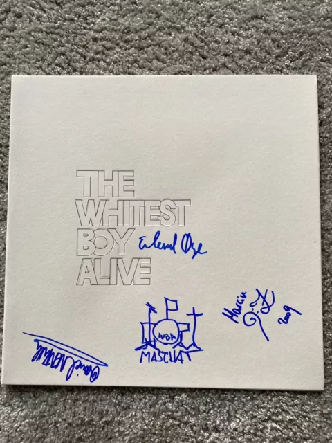 Disco de vinilo LP firmado de The Whitest Boy Alive Dreams