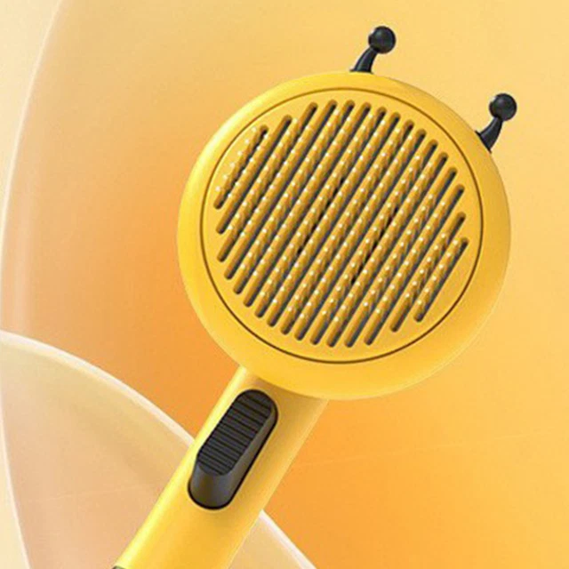 Dog Cat Comb Pet Hair Remover Grooming Massage Deshedding Self Cleaning Brush