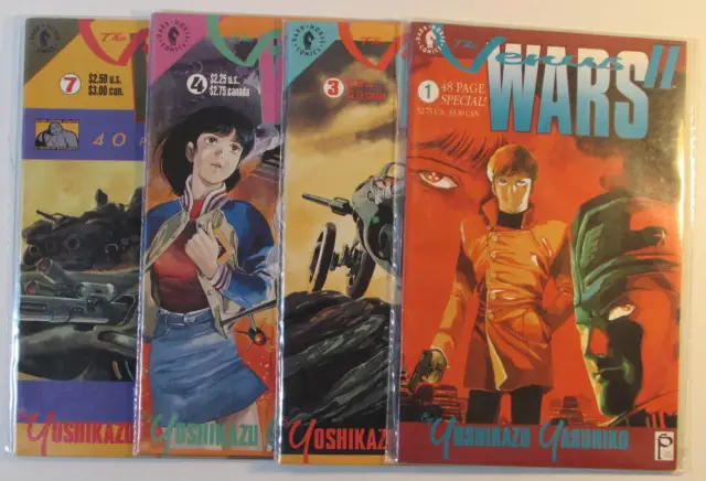 Venus Wars II Lot of 4 #1,2,4,7 Dark Horse Comics (1992) 1st Print Comic Books