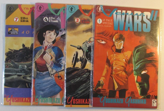 Venus Wars II Lot of 4 #1,2,4,7 Dark Horse Comics (1992) 1st Print Comic Books