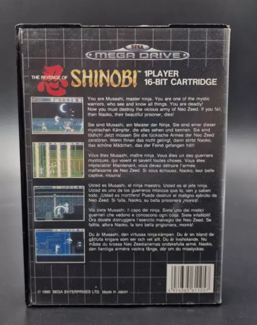 The Revenge of Shinobi SEGA Megadrive Mega Drive - Complet - PAL - Très Bon Etat 2