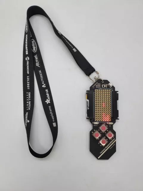 2016 Hackaday Pasadena Supercon Badge (Tetris +)
