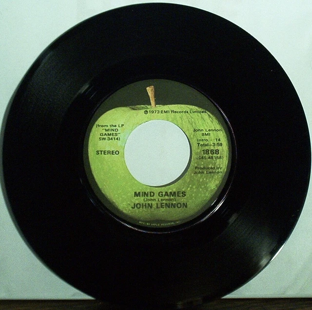 BEAU VINYLE JOHN Lennon Mind Games & Meat City 1973 Apple PS EUR 16,61 PicClick FR