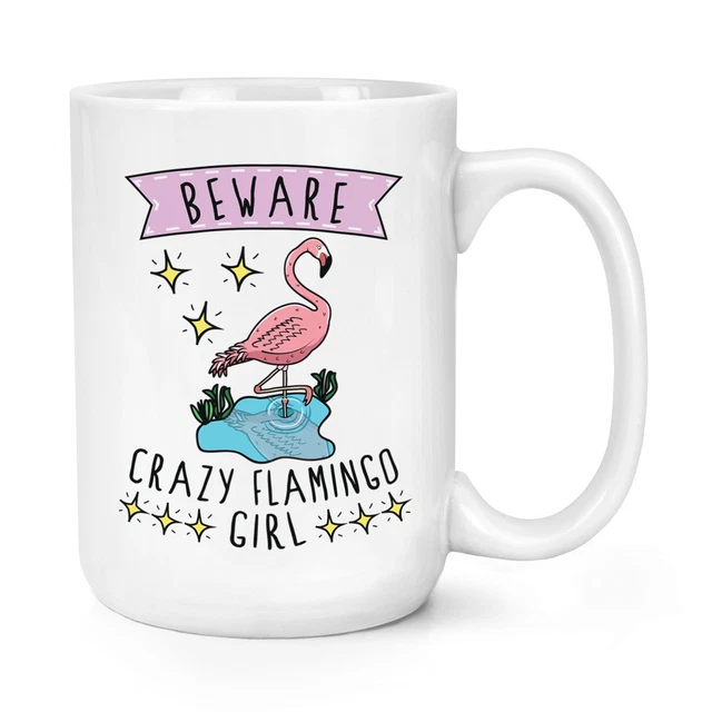 Gourde Métal 600ml "Attention Crazy Horse Girl" - Drôle, Pour Sport, Camping, Cadeau