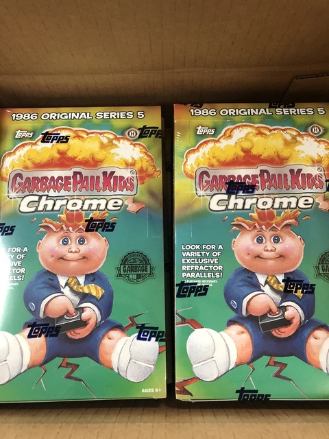 2 X 2022 Topps Garbage Pail Kids Chrome Hobby Box 1986 Original Series 5 Fasc