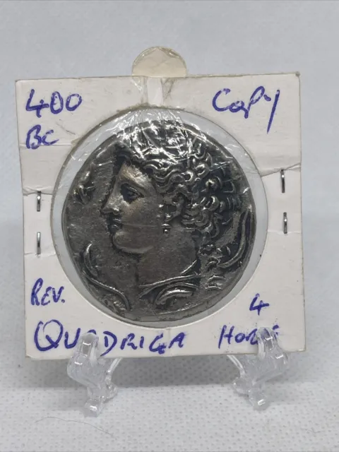 405-370 BC Ancient Greek Copy Coin Sicily Syracuse Dekadrachm