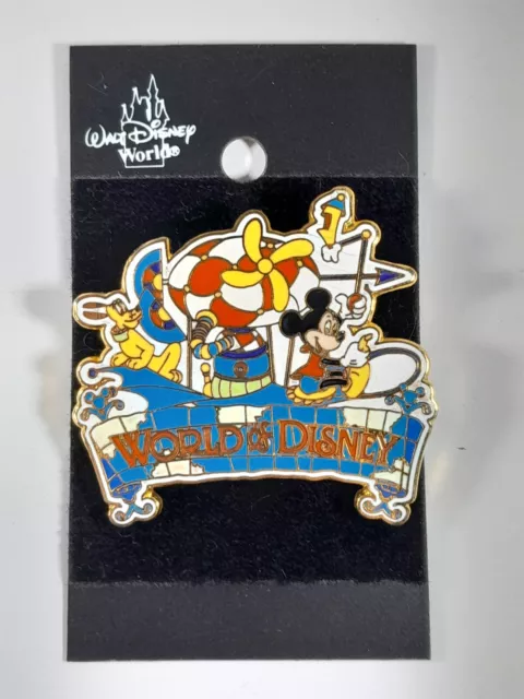 DS 1996 WDW The World Of Disney Store Mickey & Pluto Lapel Pin #12427