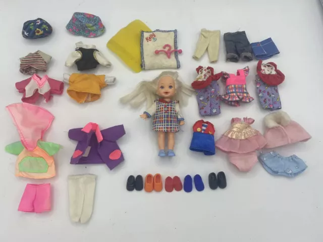 Vintage Barbie Kelly Doll and huge clothes bundle