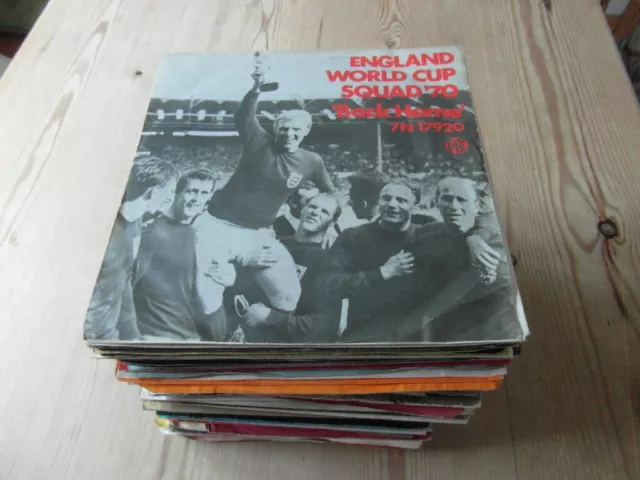 JOB LOT COLLECTION OF 1970's ROCK, POP 7" SINGLES x 100 GOOD-EX "ALL LISTED"