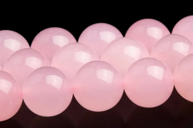 10MM Pink Jade Beads Grade AA Round Gemstone Loose Beads