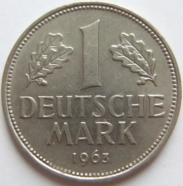 Moneta Rfg 1 Tedesco Marchi 1963 D IN Extremely fine