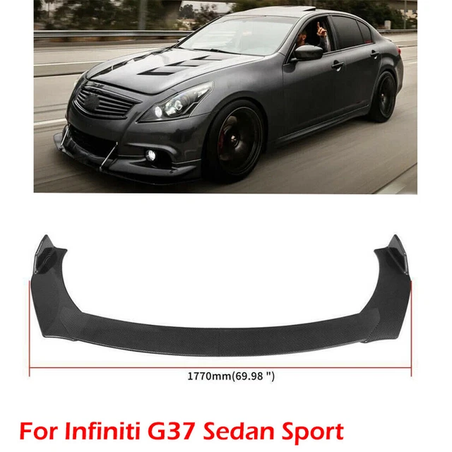 Carbon Fiber Front Bumper Lip Spoiler Splitter For Infiniti G37 G35 G25 Sedan