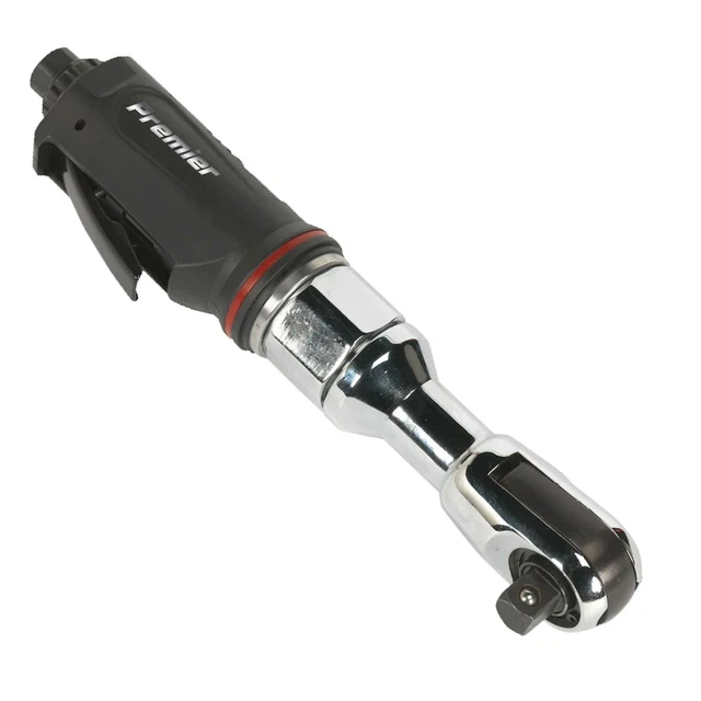 Sealey Air Ratchet Wrench 1/2"Sq Drive Lightweight Aluminium Alloy 90psi