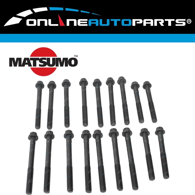 TRQ 18JK55M Head Bolt Set Fits 1985-1995 Toyota 4Runner Cylinder Head Bolt Kit