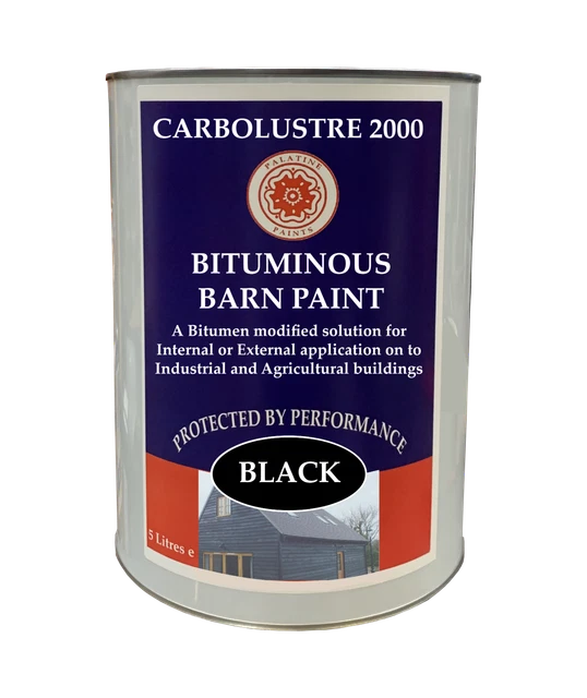 BLACK BARN PAINT Bitumen Based Weatherproof & Waterproof 5x