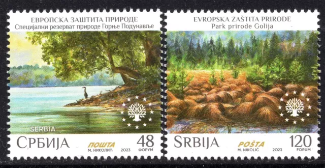 1999 - SERBIA 2023 - European Nature Protection-Danube-Mauntain Golija - MNH Set