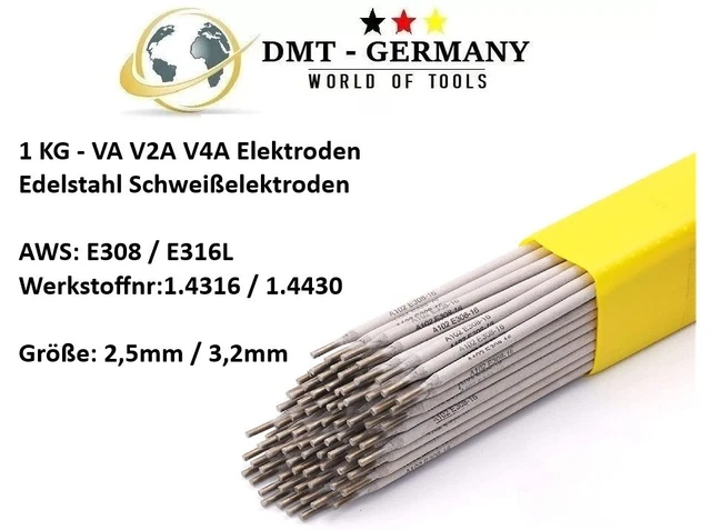 Schweißelektroden Edelstahl 316 L VA V4A 1.4430 - 2.0x300mm - (VPE 1,0 / 1,75 kg) Magmaweld El316.2.0 Magmaweld-Oerlikon productretail pricewithouttax Schweißelektroden Edelstahl 316 L VA V4A 1.4430 - 2.0x300mm - (VPE 1,0 / 1,75 kg) Magmaweld El316.2.0 Magmaweld-Oerlikon productretail pricewithouttax