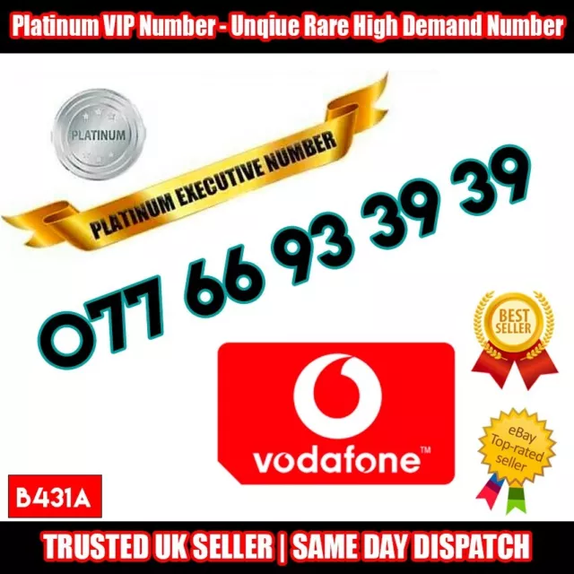Numero Platino Numero Oro SIM VIP - 077 66 93 39 - Numeri Rari - B431A