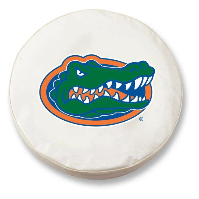Holland Bar Stool Tire Cover With White Vinyl Finish TCFFlorUnWT