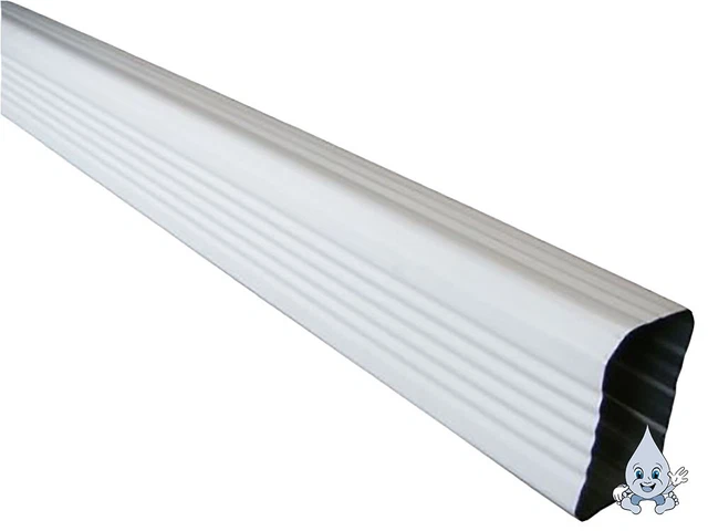 Aluminum Downspout Gutter Sections 12", 24", 36" Installer Quality 2x3" or 3"x4"