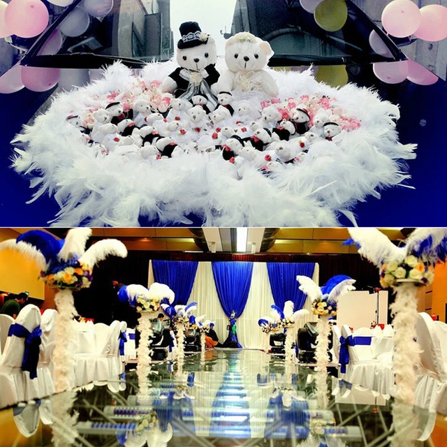 1 Pc 2M Feather Boa Strip Fluffy Craft Costume Night Dressup Wedding Fancy Party