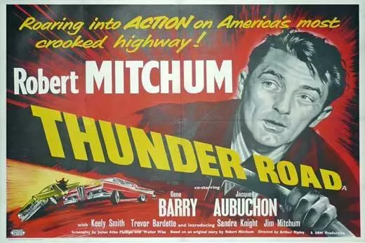 THUNDER ROAD Movie POSTER 11 x 14 Robert Mitchum, Jacques Aubuchon, B