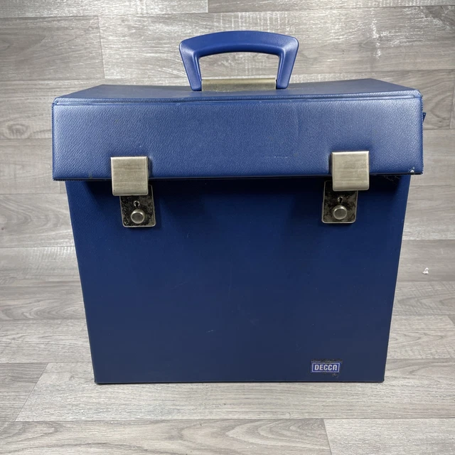 Vintage Record Vinyl Carry Case 12" LP  Storage Box Decca