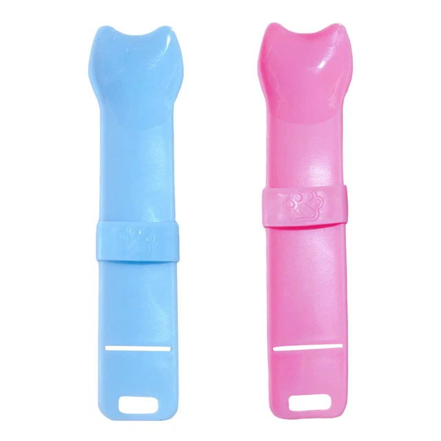 Cat Treat Spoon Squeeze Feeder for Food Strip Clean and Hygienic Dispensing Tool