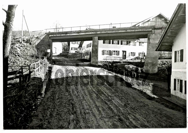 PE Eisenbahn Foto - Eisenbahnbrücke in Stöttwang, 1941