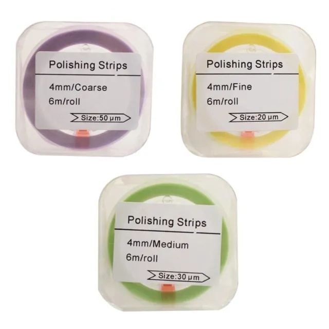 3 Rolls Dental Polishing Strip,Resin Polishing Strip for Adjacent Surface polish