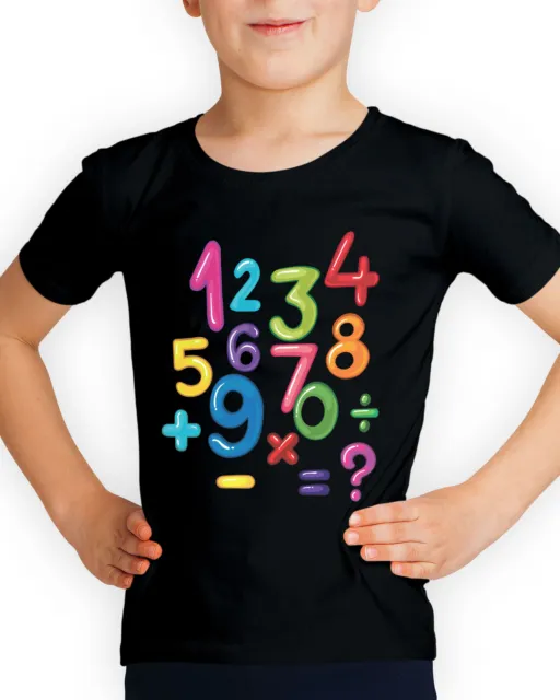 Number World Book Day Maths Symbol Childrens School Boys Girls Kids T-Shirts#DNE