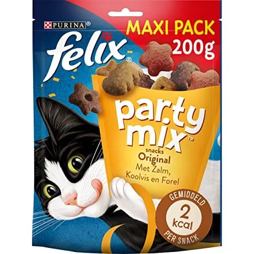 Felix Party Mix Original  Poulet Foie Dinde - 200 g - Friandises pour Chat - ...