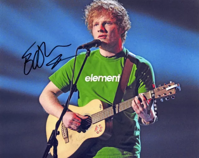 Signed Photo of Ed Sheeran 10"x8" with Certificate of Authenticity