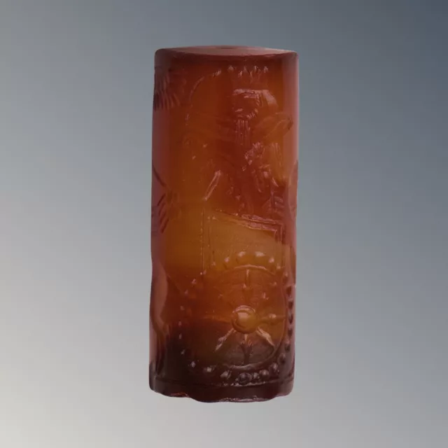 Agate Roman Cylinder Seal, Authentic Seal, Historical Collectible Gift, Ancient