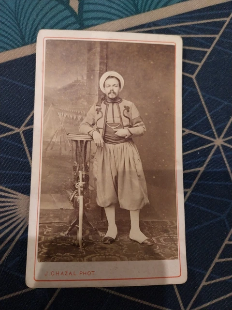 Ferrotype Ancien Groupe Famille, Mode 1870-1880, Format 9x6 Cm, Tirage Original